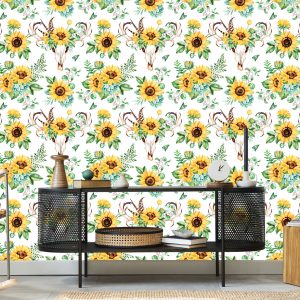 Papier Peint Tournesols De Style Bohème – Image 5