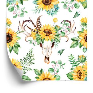 Papier Peint Tournesols De Style Bohème – Image 2