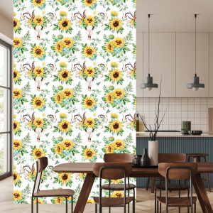 Papier Peint Tournesols De Style Bohème – Image 4