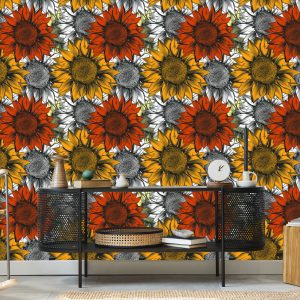 Papier Peint Tournesols Colorés – Image 5