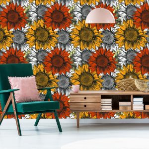 Papier Peint Tournesols Colorés – Image 6