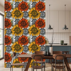 Papier Peint Tournesols Colorés – Image 4