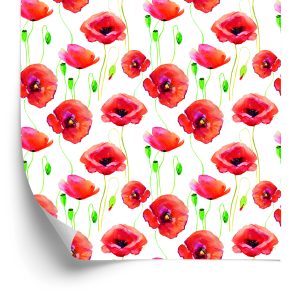 Papier Peint Coquelicots Peints – Image 2