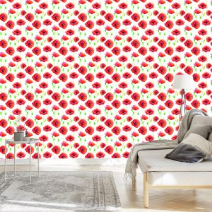 Papier Peint Coquelicots Peints – Image 3