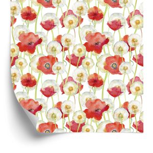 Papier Peint Coquelicots Et Pissenlits – Image 2