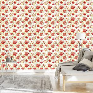 Papier Peint Coquelicots Et Pissenlits – Image 3