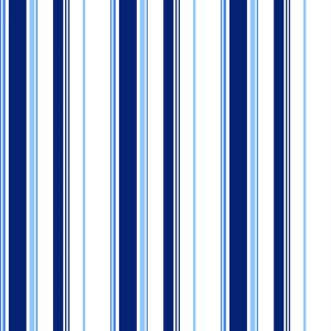 Papier Peint Bleu - Rayures Verticales Blanches – Image 1