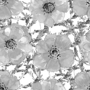 Papier Peint Coquelicots Noirs Et Blancs – Image 1