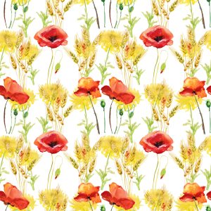 Papier Peint Coquelicot Aux Céréales – Image 1