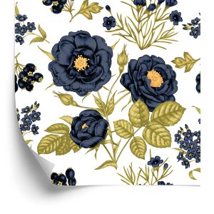 Papier Peint Roses, Pivoines Et Feuilles – Image 2