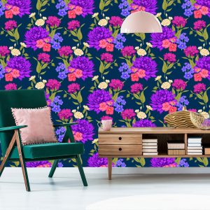 Papier Peint Bouquet De Fleurs Dans Un Style Rétro – Image 6