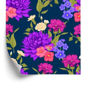 Papier Peint Bouquet De Fleurs Dans Un Style Rétro – Image 2