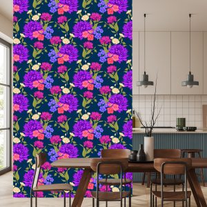 Papier Peint Bouquet De Fleurs Dans Un Style Rétro – Image 4