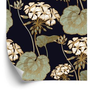 Papier Peint Pélargonium Avec Feuilles – Image 2
