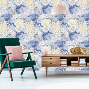 Papier Peint Chrysanthèmes Et Iris – Image 6