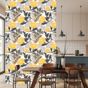 Papier Peint Chrysanthèmes Et Pivoines – Image 4