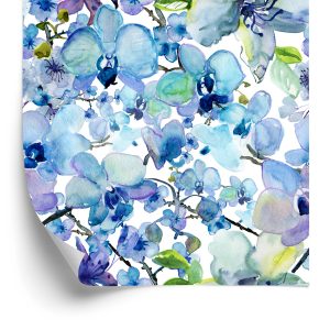 Papier Peint Orchidées Peintes À L'aquarelle – Image 2