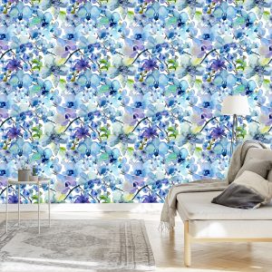 Papier Peint Orchidées Peintes À L'aquarelle – Image 3