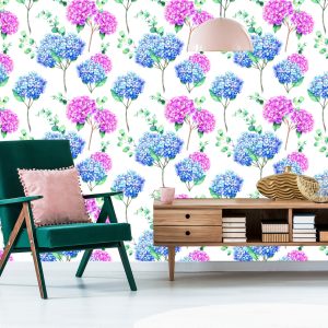 Papier Peint Hortensia À L'eucalyptus – Image 6
