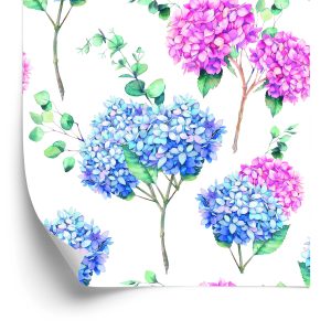 Papier Peint Hortensia À L'eucalyptus – Image 2
