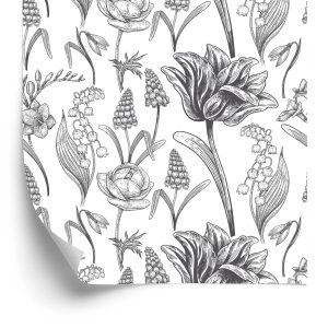 Papier Peint Tulipes Aux Fleurs Des Champs – Image 2