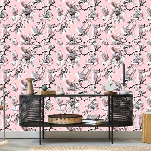 Papier Peint Fleurs De Magnolia Pastel – Image 5