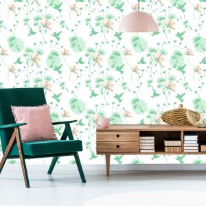 Papier Peint Oiseaux Et Fleurs De Pissenlit – Image 6