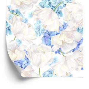 Papier Peint Tulipes Aux Hortensias – Image 2