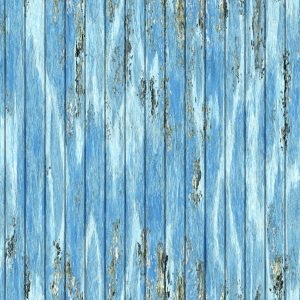 Papier Peint Planches De Bois Bleues Dans Un Style Vintage – Image 1