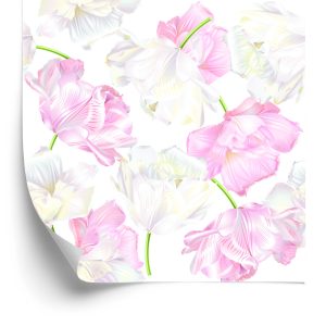 Papier Peint Tulipes Roses Et Blanches – Image 2