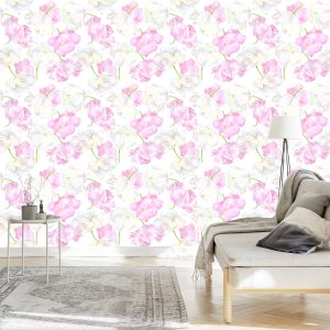 Papier Peint Tulipes Roses Et Blanches – Image 3