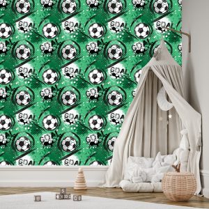 Papier Peint Motif De Football À La Mode – Image 3