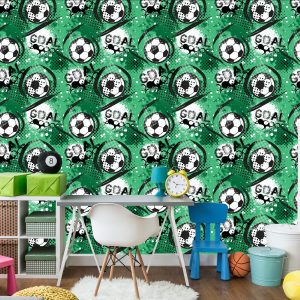 Papier Peint Motif De Football À La Mode – Image 4
