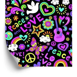 Papier Peint Motifs De Fille Colorés – Image 2