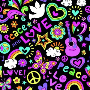 Papier Peint Motifs De Fille Colorés – Image 1