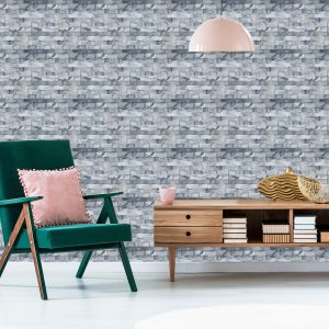 Papier Peint Brique Élégante Dans Les Tons De Gris – Image 6