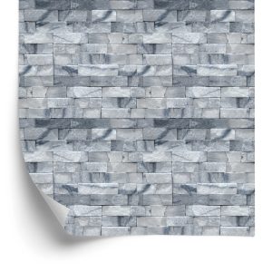 Papier Peint Brique Élégante Dans Les Tons De Gris – Image 2