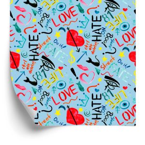Papier Peint Motifs Colorés Peints À L'aquarelle – Image 2
