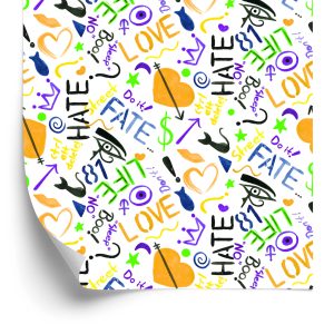Papier Peint Motifs À La Mode Peints À L'aquarelle – Image 2