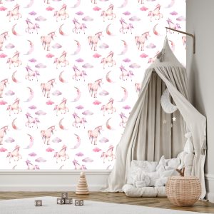 Papier Peint Licornes Dans Les Nuages – Image 3
