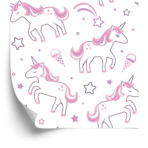 Papier Peint Licornes Parmi Les Étoiles – Image 2