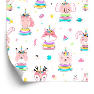 Papier Peint Animaux Arc-En-Ciel – Image 2