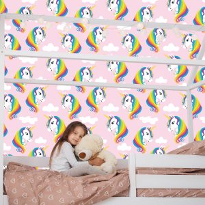 Papier Peint Licornes Arc-En-Ciel – Image 7