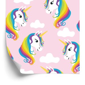 Papier Peint Licornes Arc-En-Ciel – Image 2