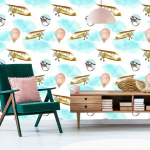 Papier Peint Avions Et Ballons – Image 6