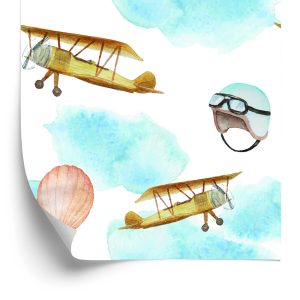 Papier Peint Avions Et Ballons – Image 2