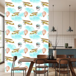 Papier Peint Avions Et Ballons – Image 4