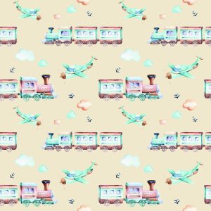 Papier Peint Avions Et Trains – Image 1
