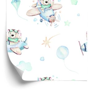 Papier Peint Ours En Peluche Dans Les Avions – Image 2