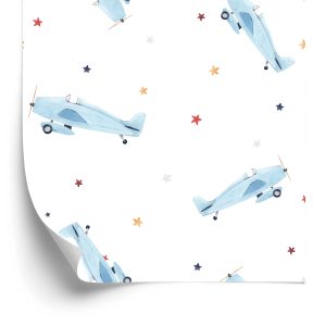 Papier Peint Avions Et Étoiles – Image 2
